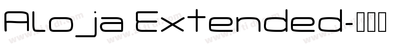 Aloja Extended字体转换